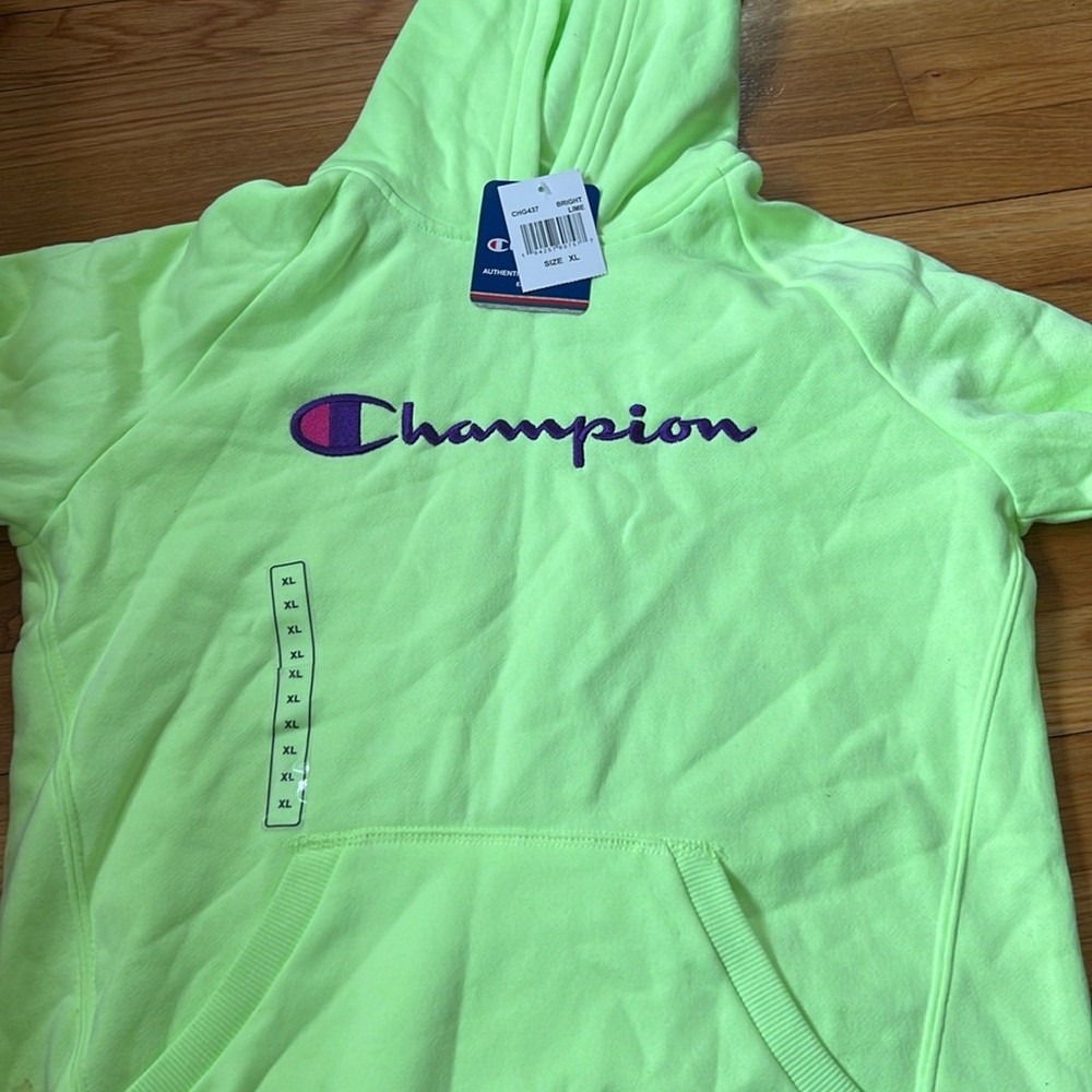 Bright Lime Champion Sweatshirt